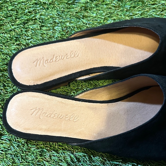 NEW Madewell Black Suede Women's Mules NWOB without box - Picture 3 of 4